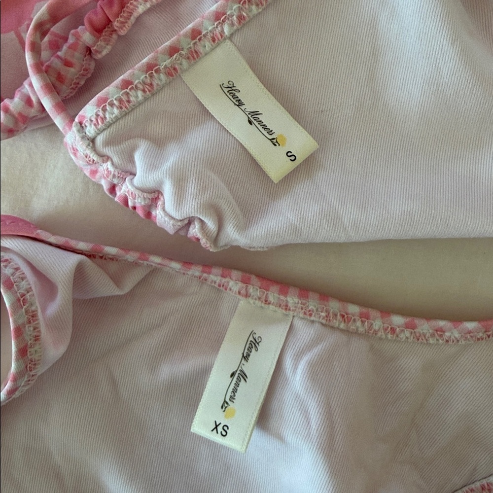 Heavy Manners ‘Just A Girl’ triangle bikini set in size Small/XS - Picture 9 of 12